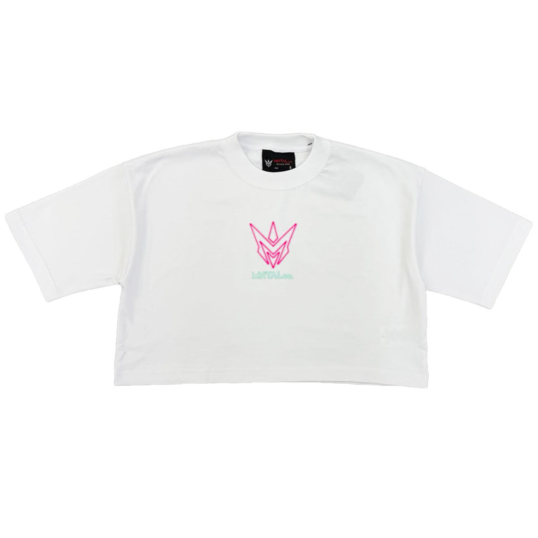 Your Mind, Your Move Cropped Tee (White)