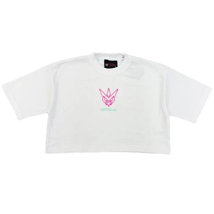 Your Mind, Your Move Cropped Tee (White)