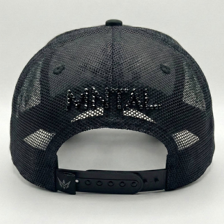 M Spike Rhinestone Hat (Black)
