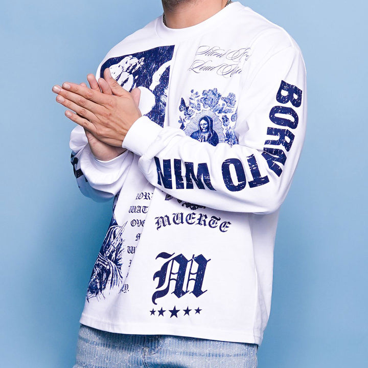 Holy Image Long Sleeve Tee (White)