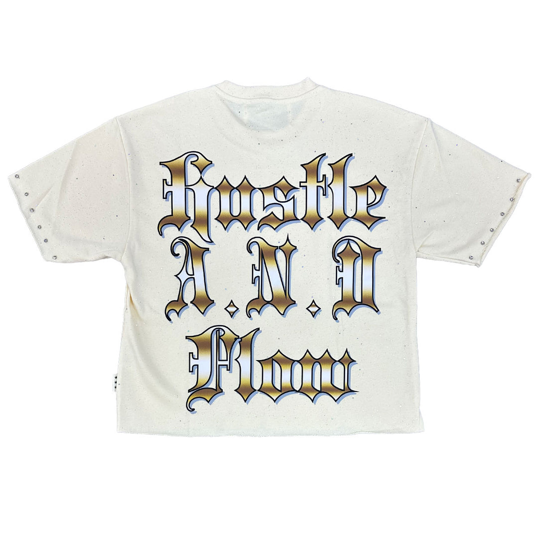 Legend Cropped Tee (Off-White)