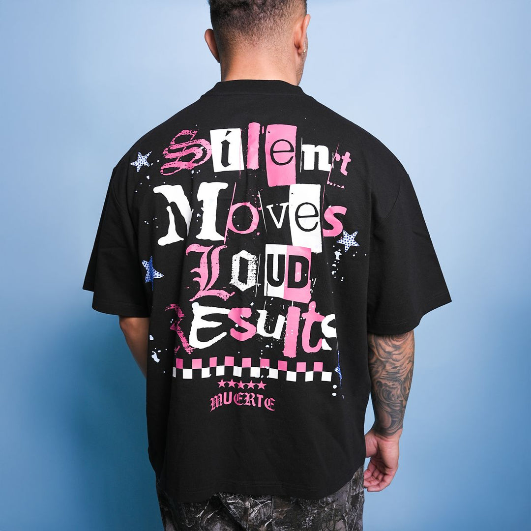 MM Angel Stencil Tee (Black)