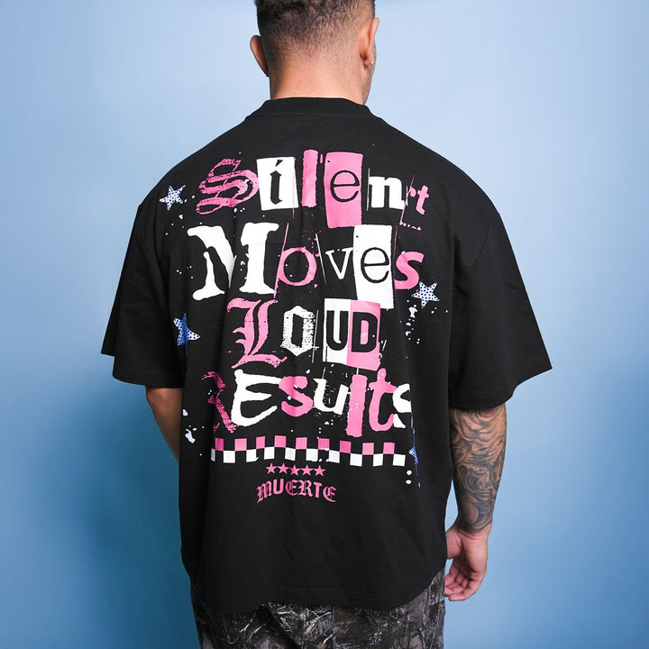MM Angel Stencil Tee (Black)