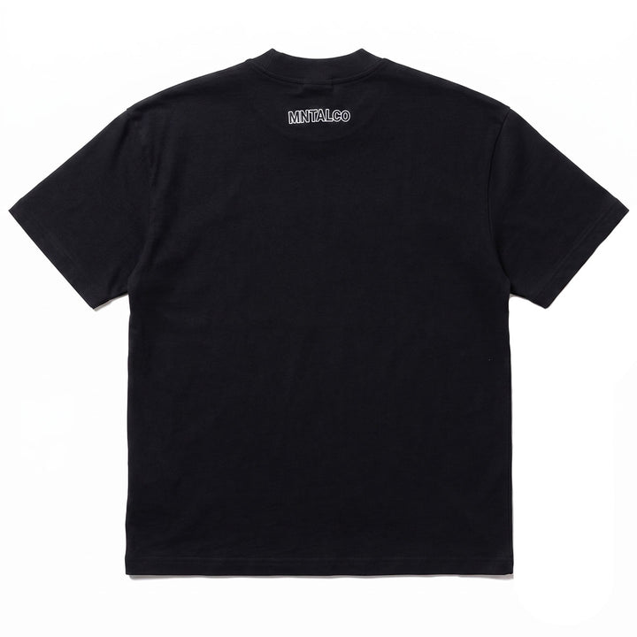Embroidered M Oversize Tee (Black)