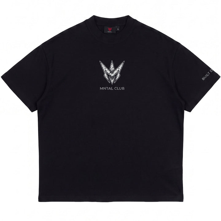 MNTAL Club Oversize Tee (Black/White)