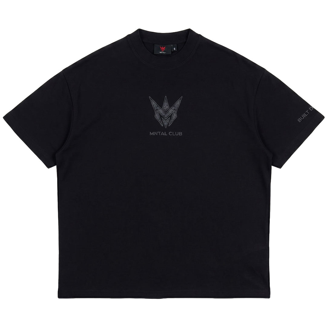 MNTAL Club Oversize Tee (Full Black)