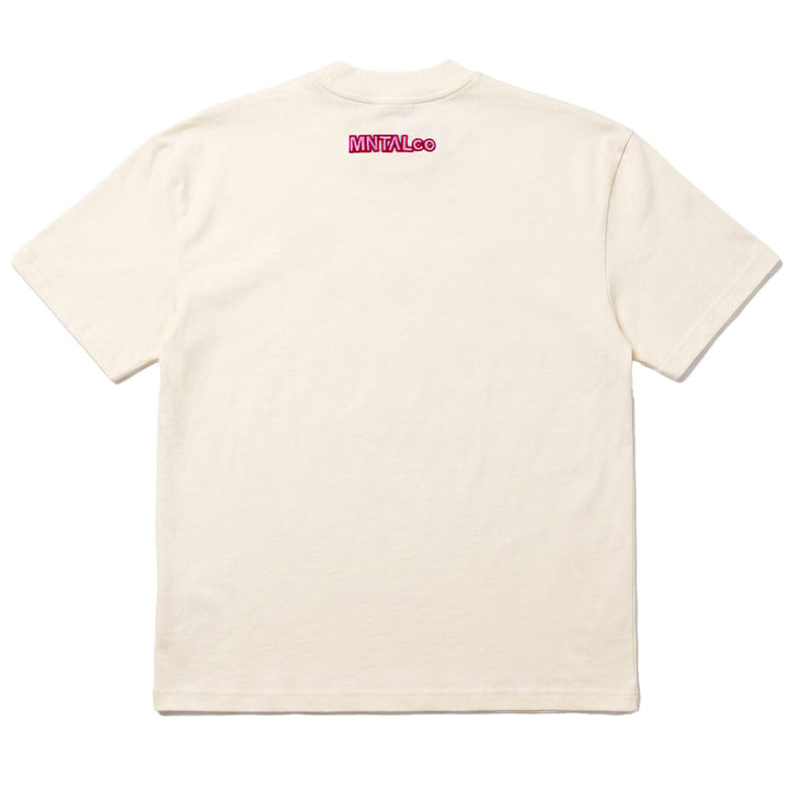 Embroidered M Oversize Tee (Cream)