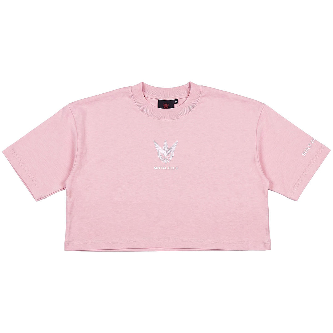 MNTAL Club Cropped Tee (Pink)