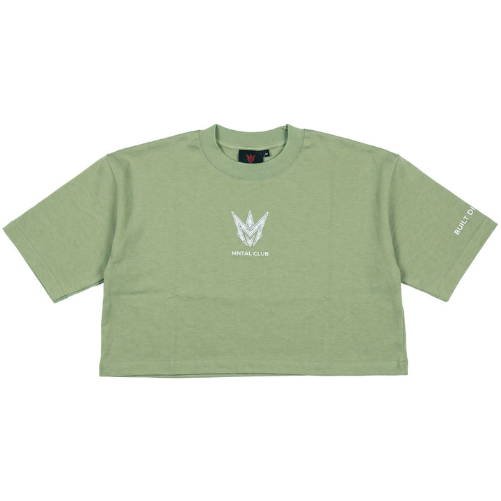 MNTAL Club Cropped Tee (Sage Green)