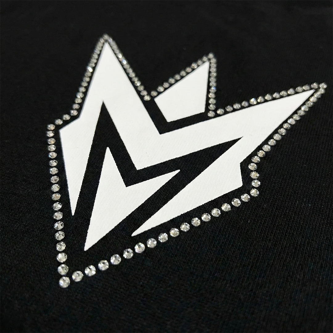 M Spike Cropped Tee (Black)