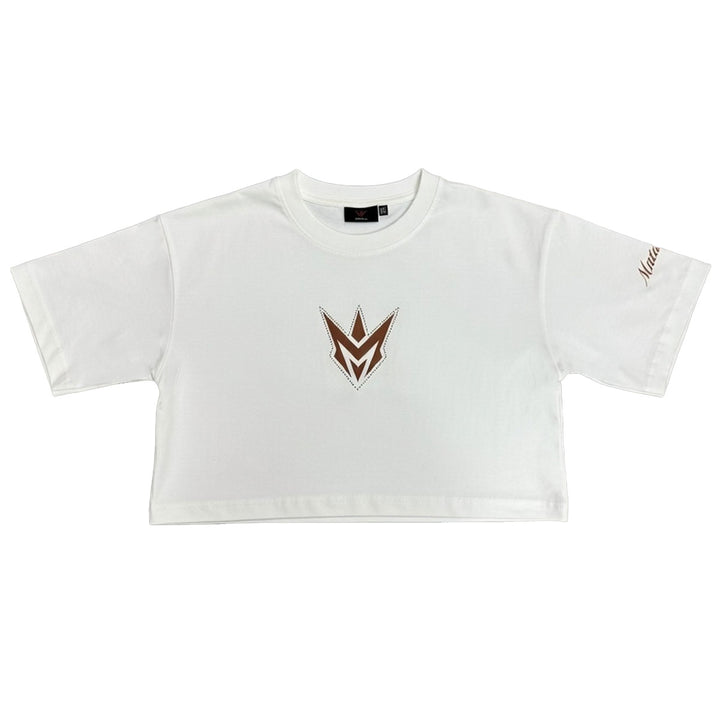 M Spike Cropped Tee (Cream)