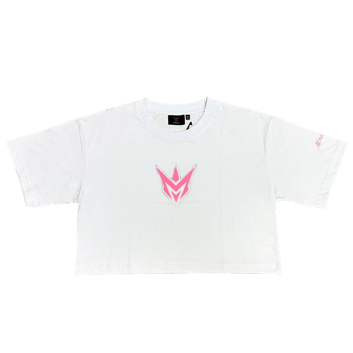 M Spike Cropped Tee (White)