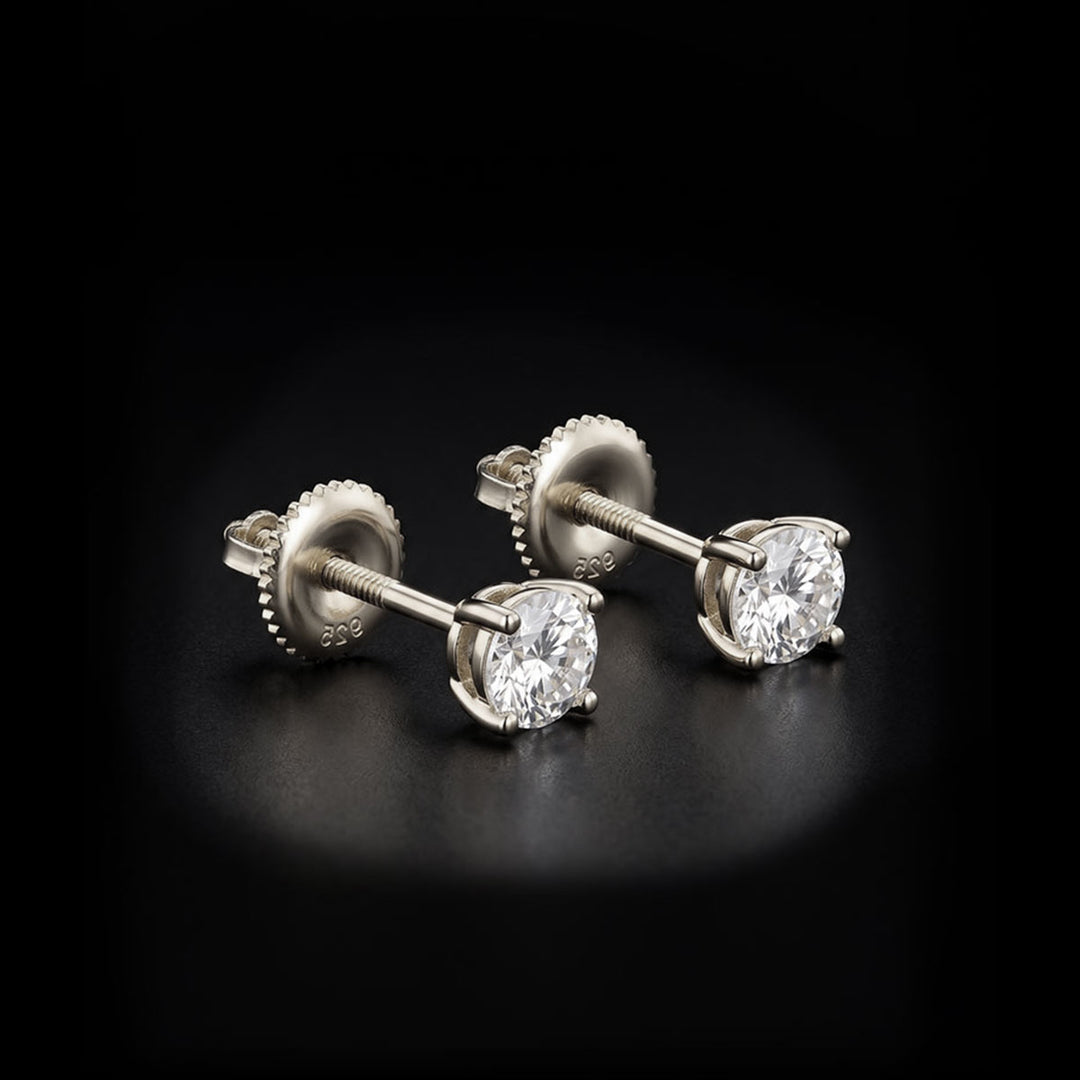 Large Solace Moissanite Earrings