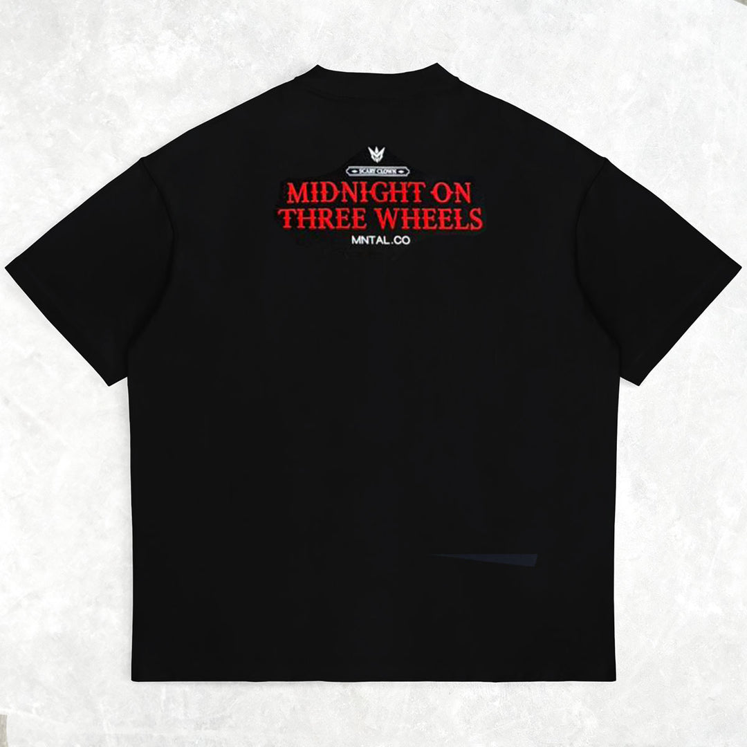 MNTAL Clown Rhinestone Tee (Black)