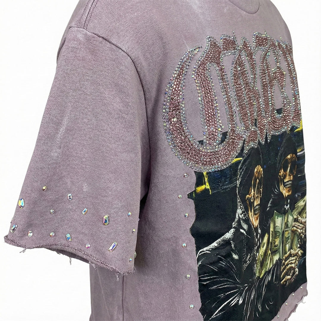 Crew Cropped Tee (Lavender)