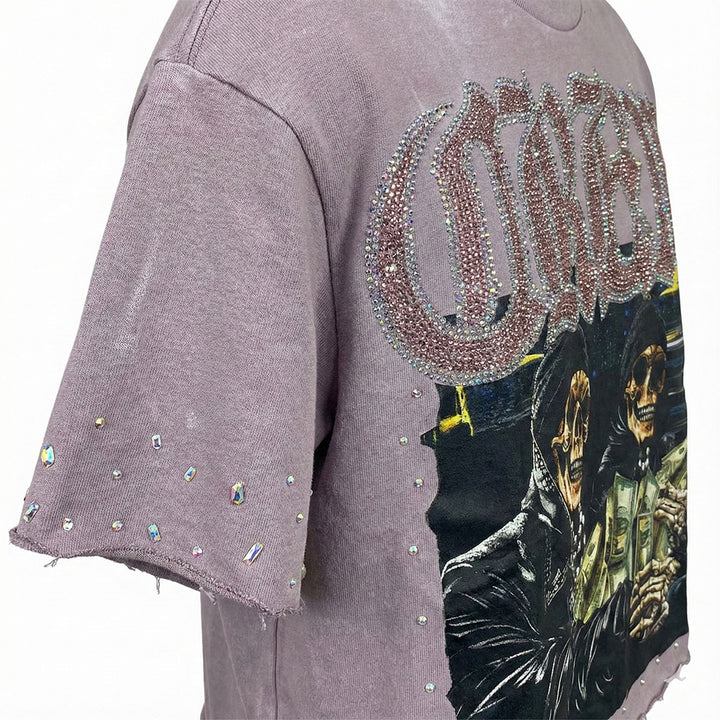 Crew Cropped Tee (Lavender)