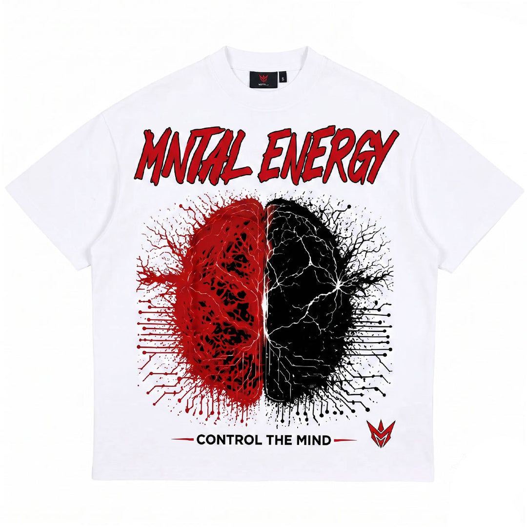 Mind Control Oversize Tee (White)