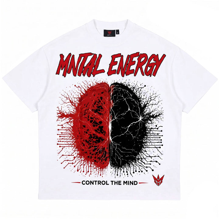 Mind Control Oversize Tee (White)