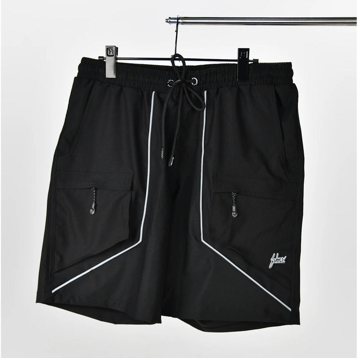 Motion Zip Cargo Shorts (Black)