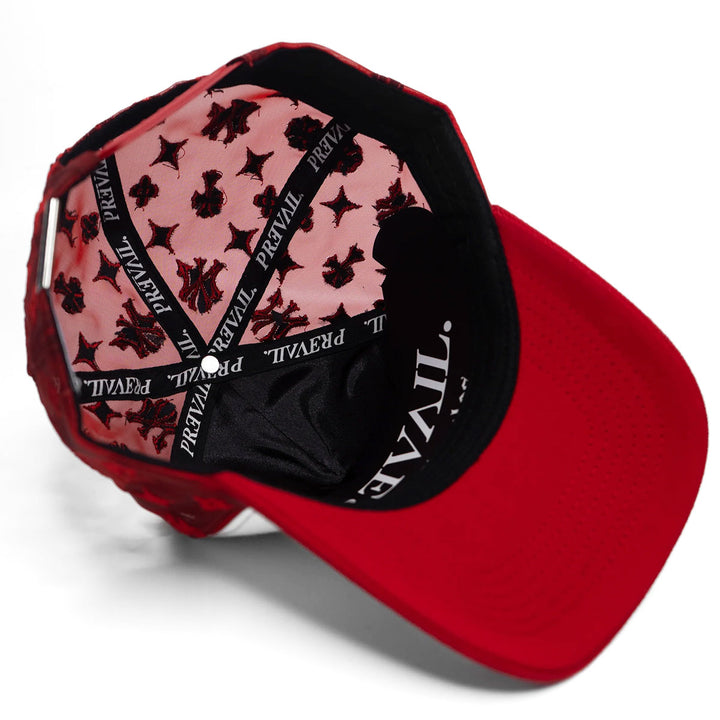 NY Chrome Red Monogram Hat V2