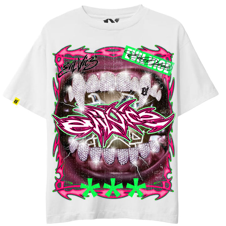 Neon Tribal Tee (White)