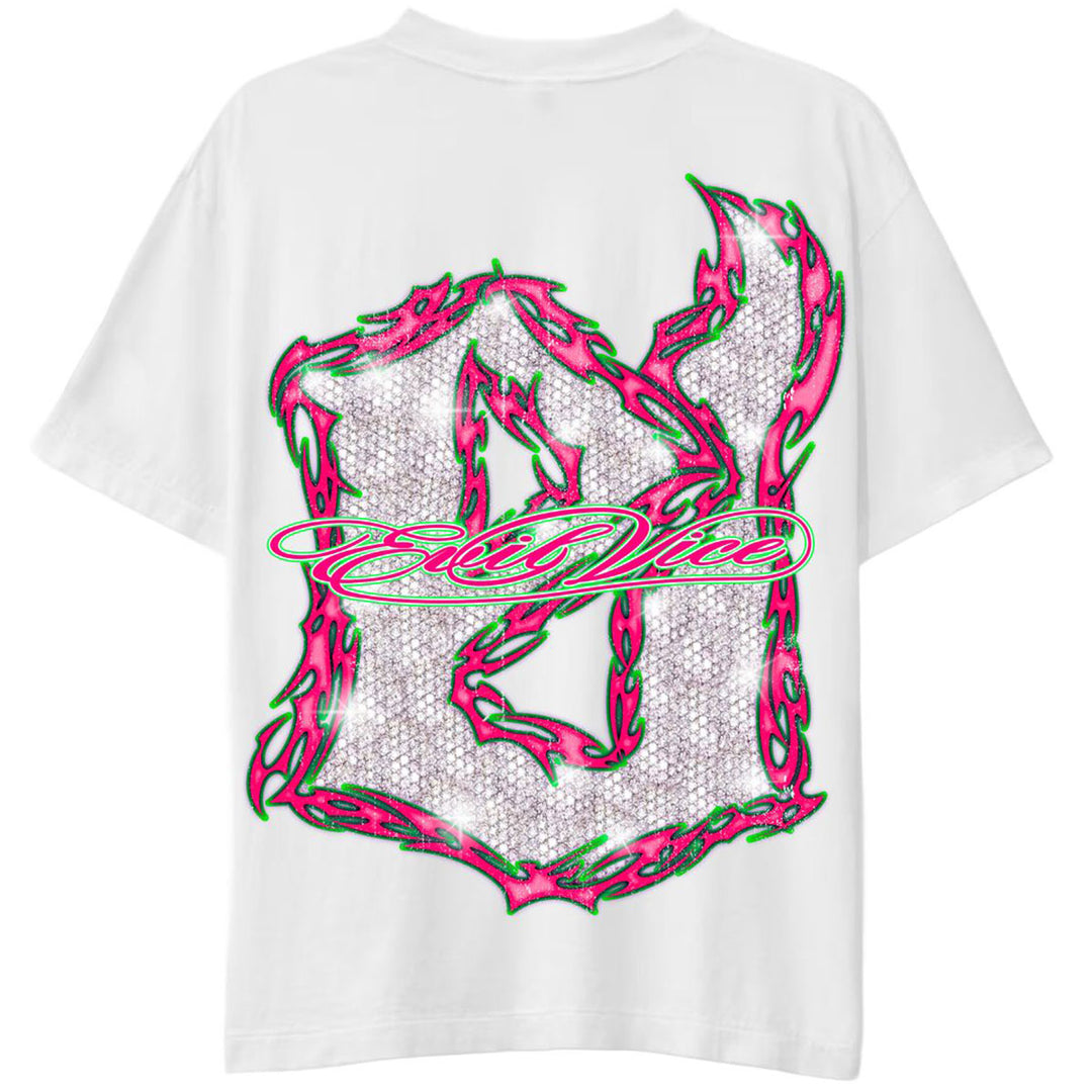 Neon Tribal Tee (White)