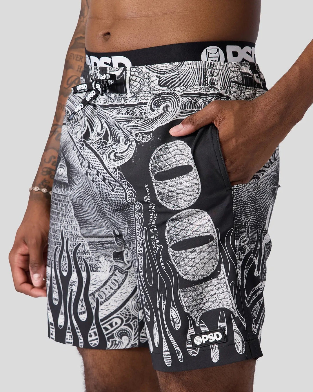 Silver Band Shorts (Multi)