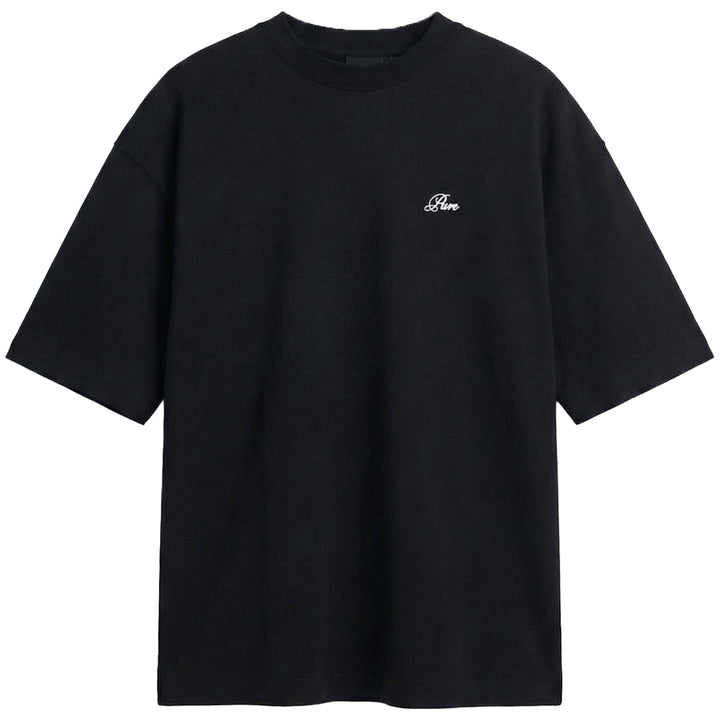Rustic Embroidered Tee (Black)