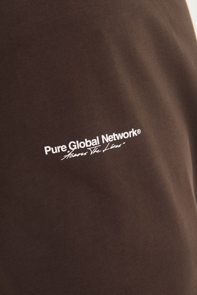 Across the Lines Tee (Brown)