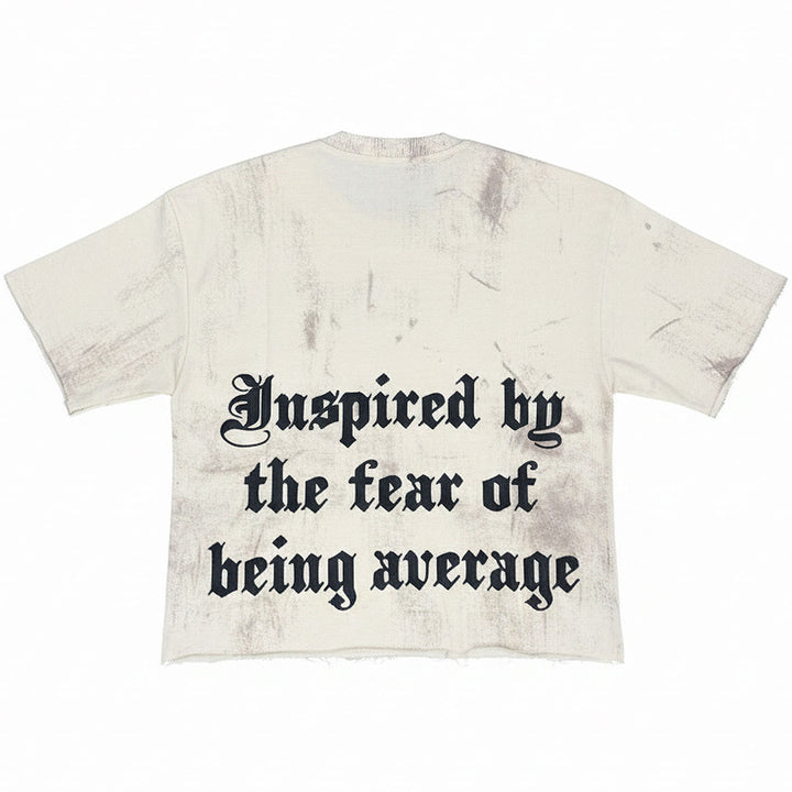 Burnt Cropped Tee (Beige)