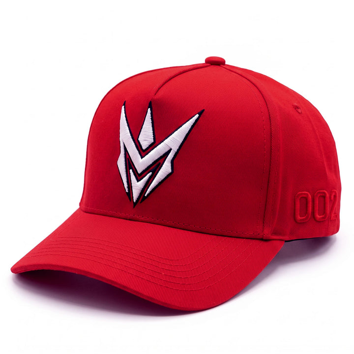 Embroidered M Hat (Red)