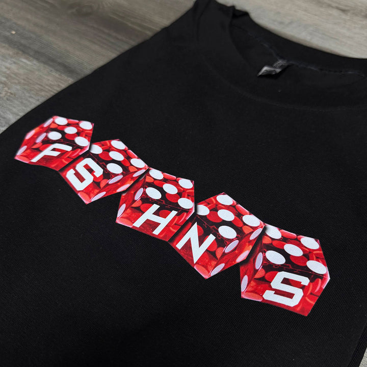 Red Dice Oversize Tee (Black)