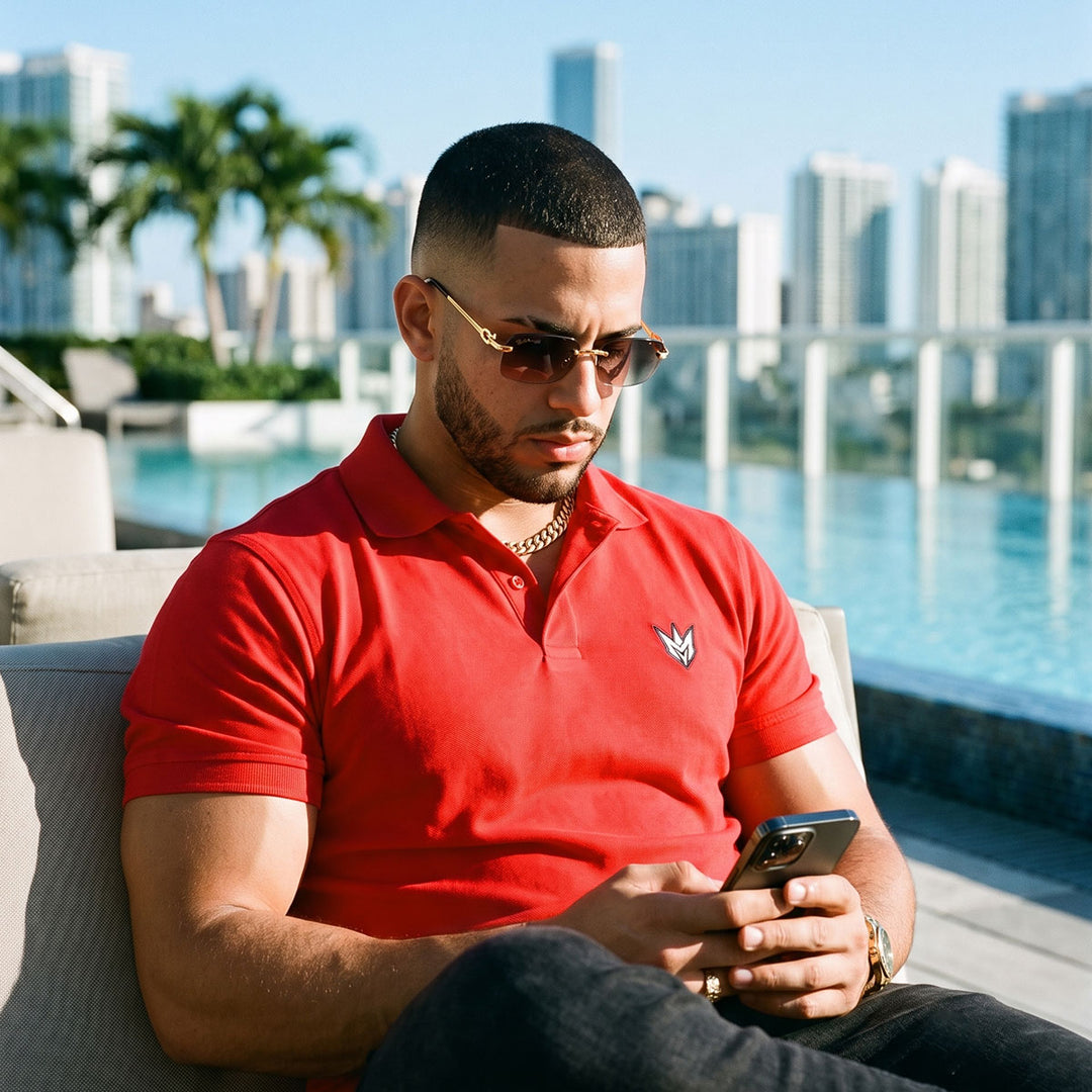 Logo Polo Shirt (Red)