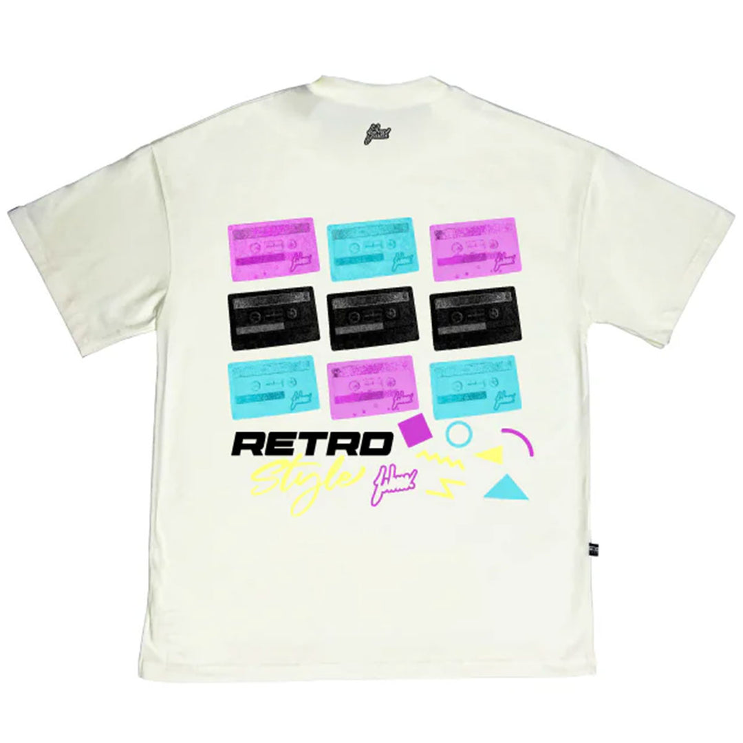 Retro Style Oversize Tee (Vanilla)