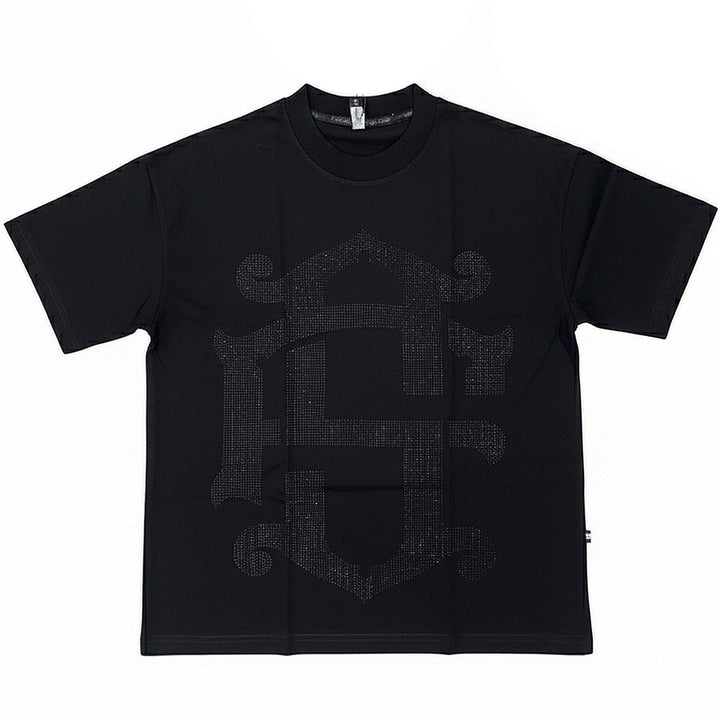Zorath Rhinestone Oversize Tee (Black)