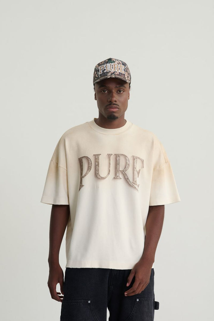 Rustic Monogram Tee (Cream)