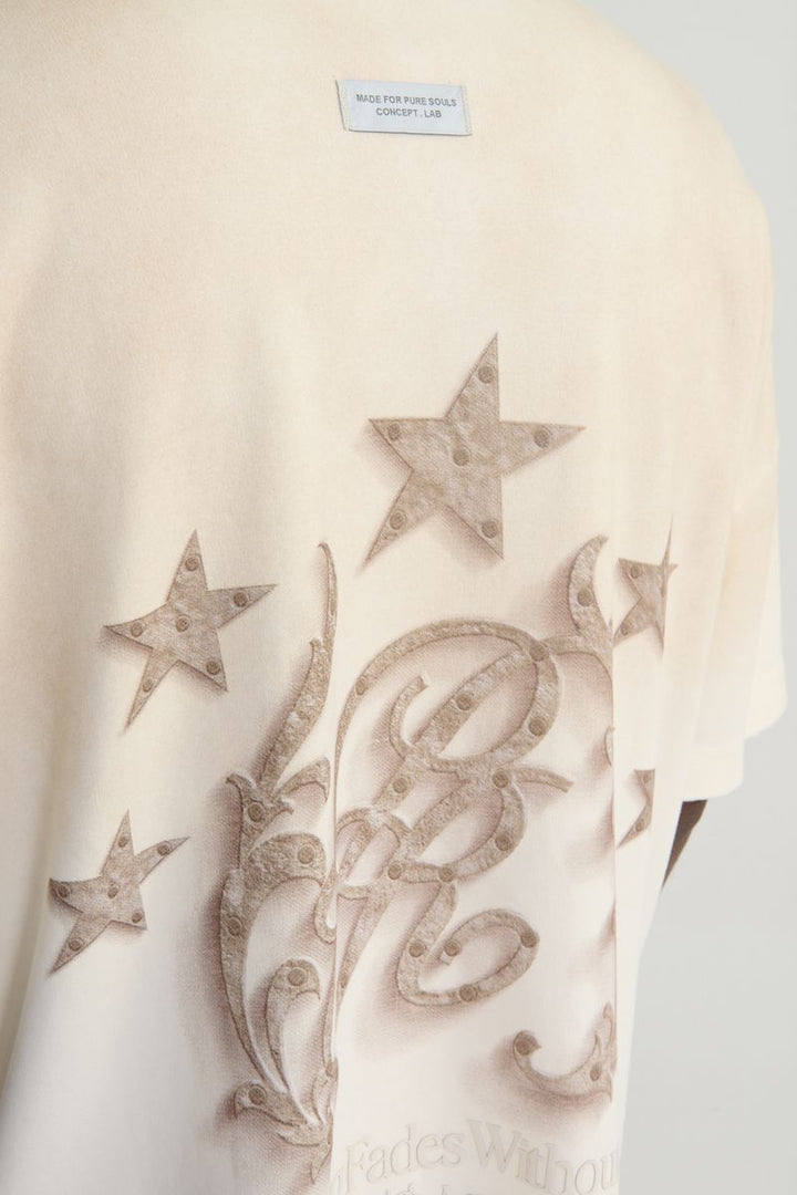 Rustic Monogram Tee (Cream)