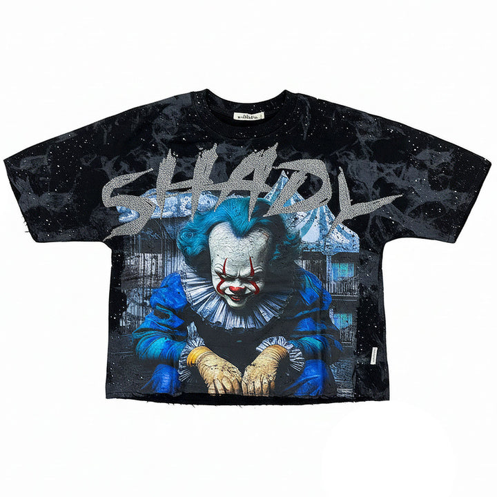 Shady Cropped Tee (Black)