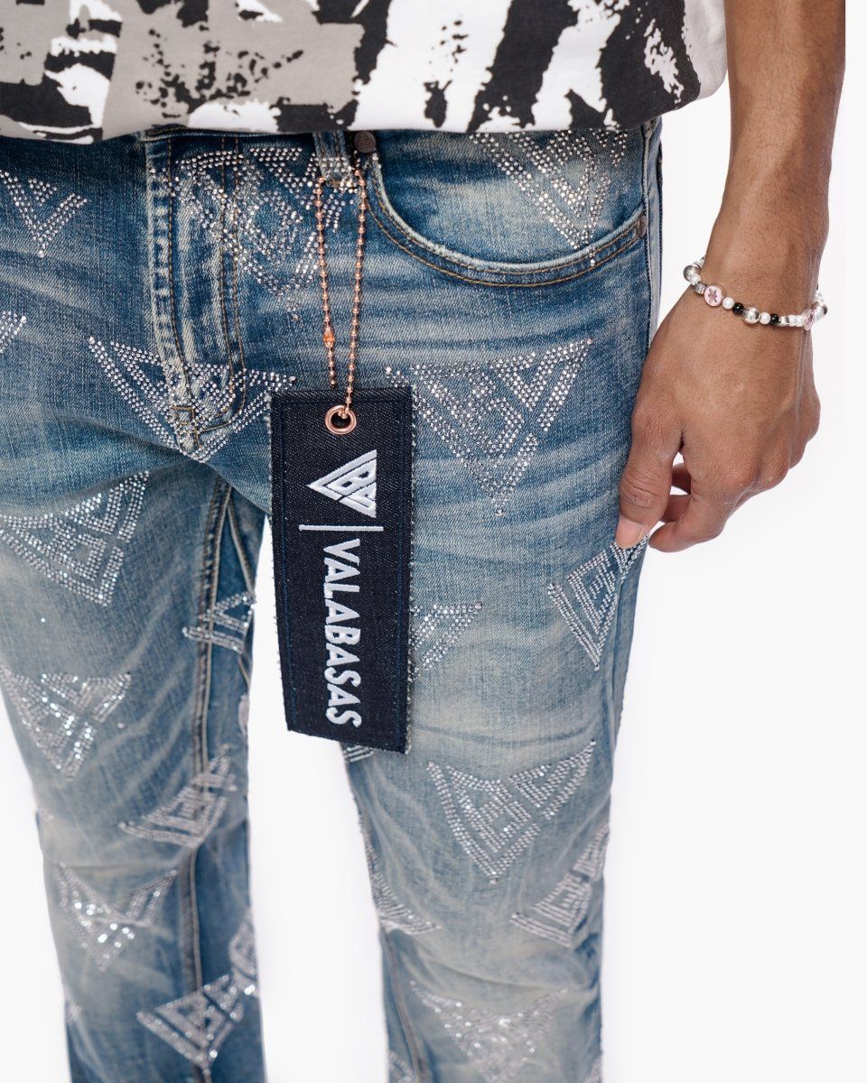 Show Blue Washed Stacked Jeans