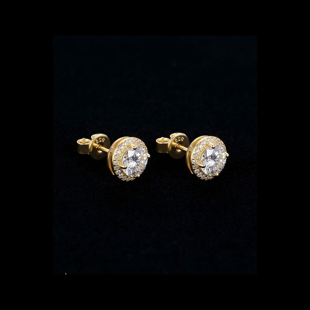 Gold Plated Small Zenith Earrings