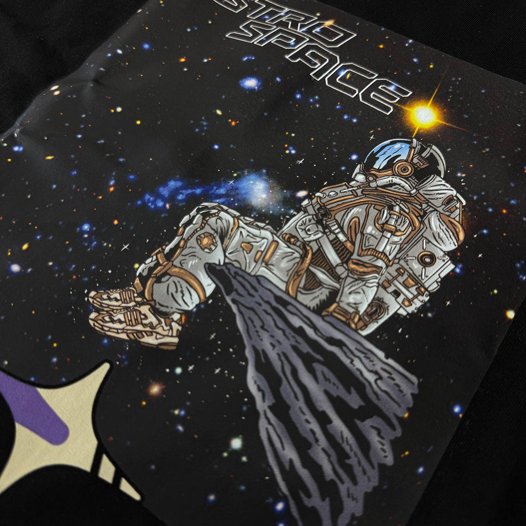 Space Square Oversize Tee (Black)