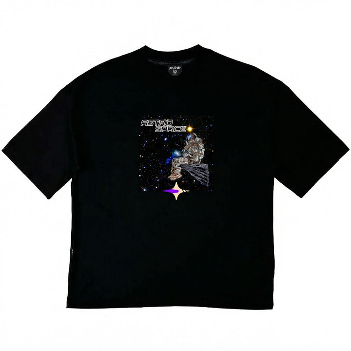 Space Square Oversize Tee (Black)
