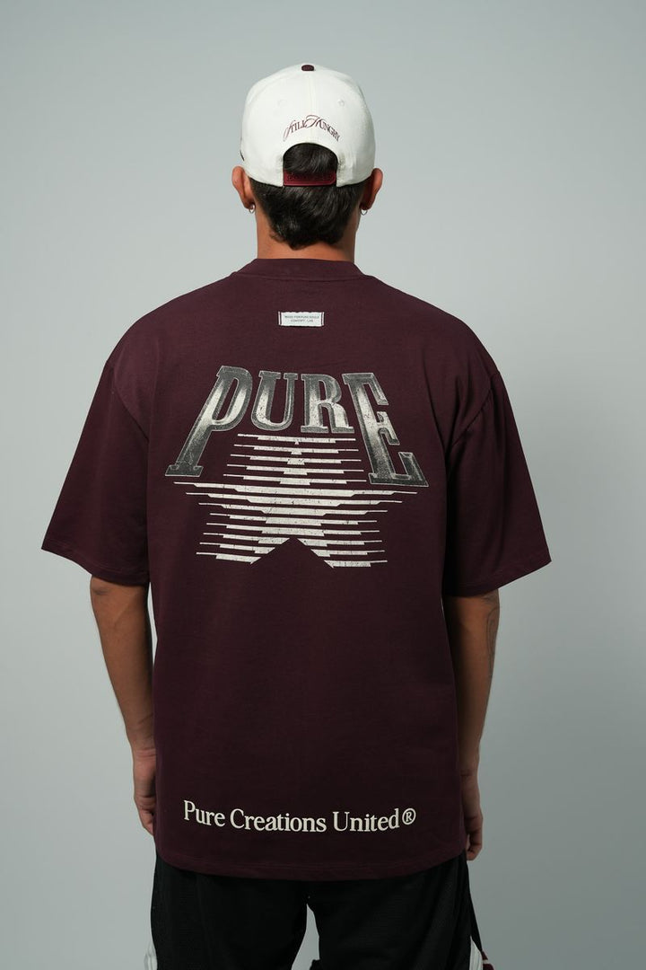 Still Hungry Star Tee (Burgundy)