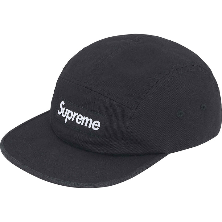Washed Chino Twill Camp Cap (Black)