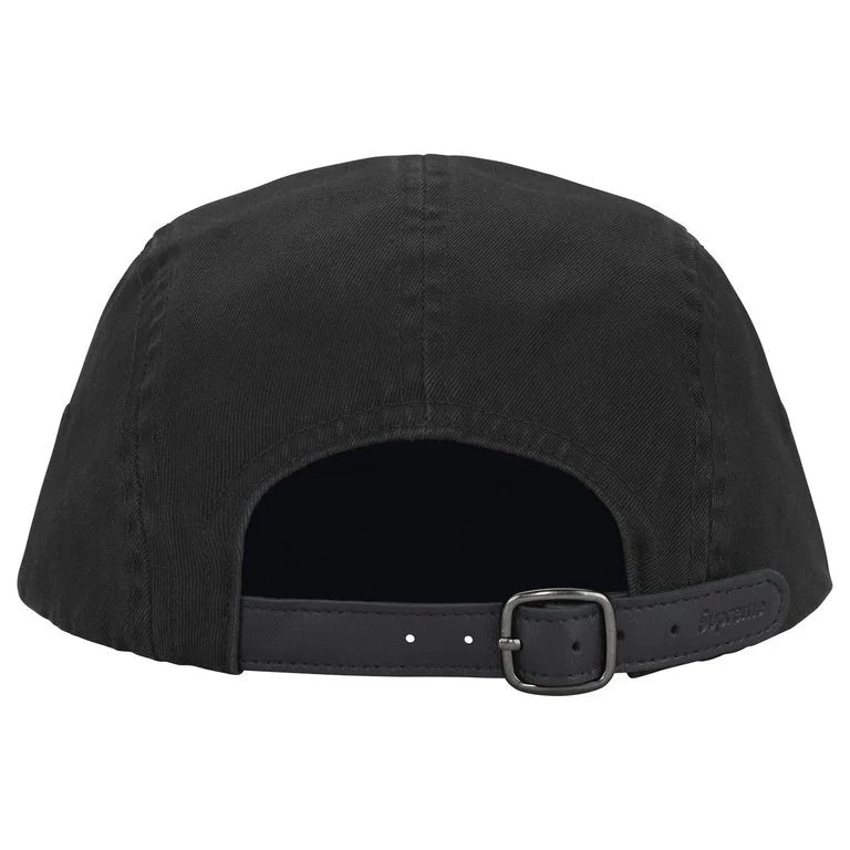 Washed Chino Twill Camp Cap (Black)