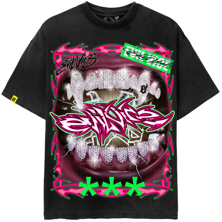 Neon Tribal Tee (Black)