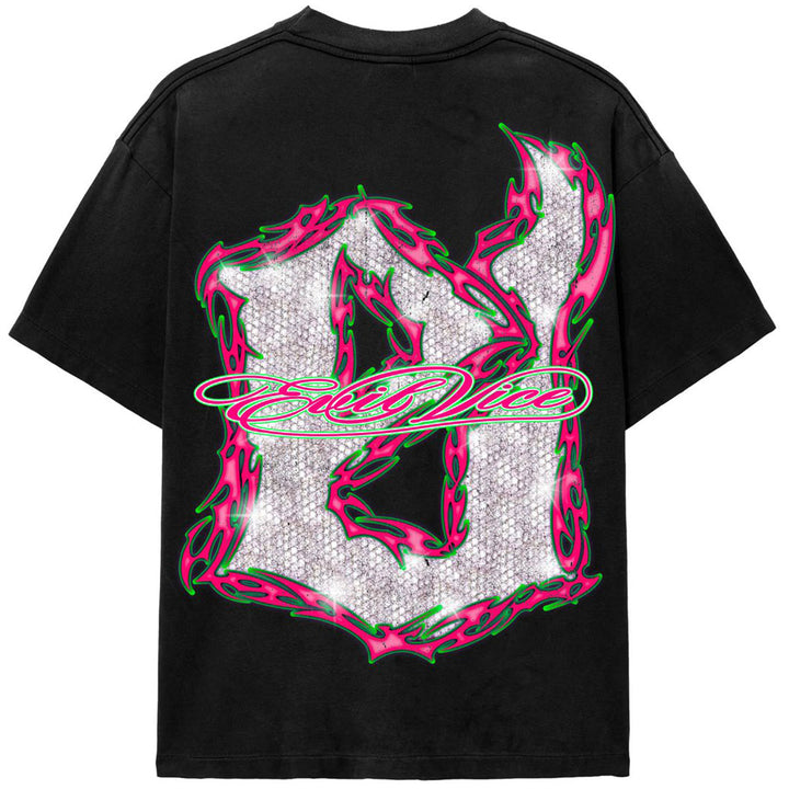 Neon Tribal Tee (Black)