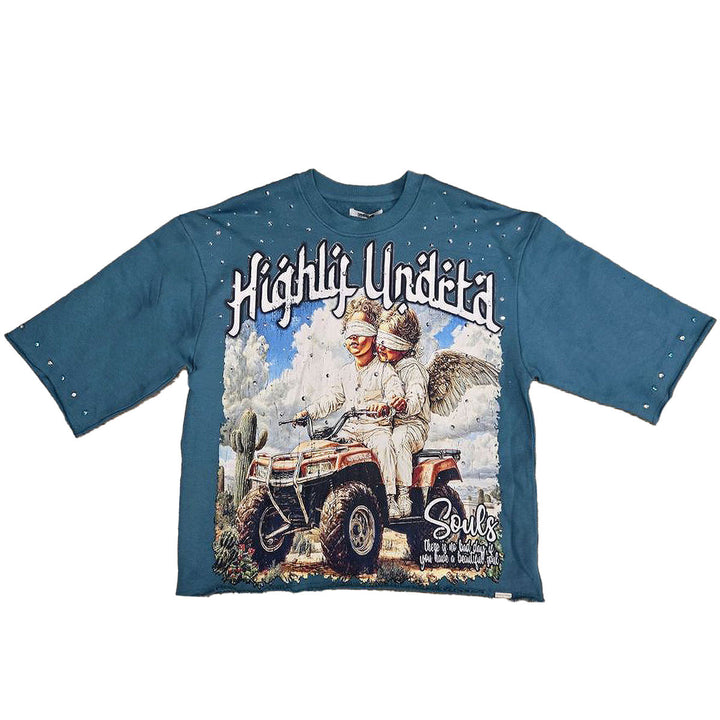 Existence Angels Tee (Turk Blue)