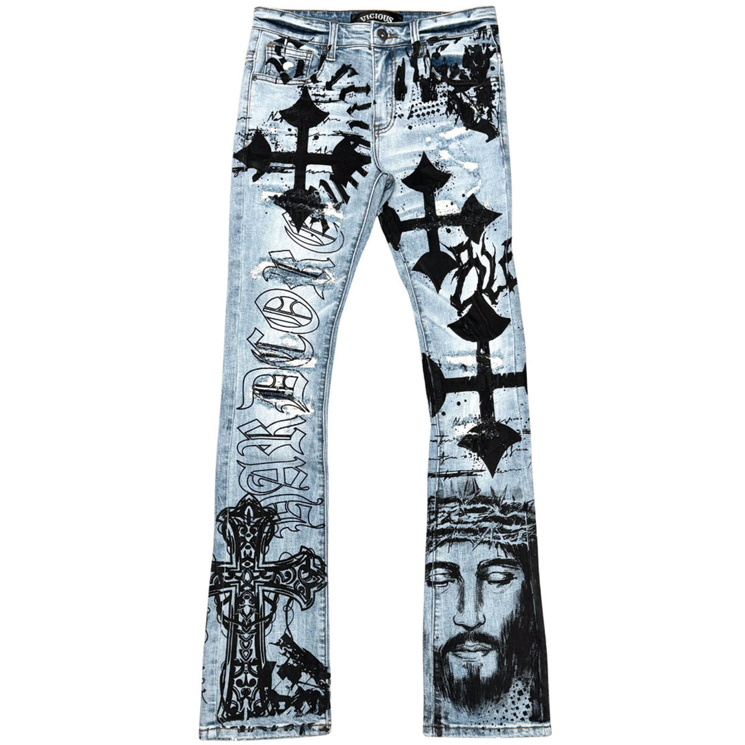 Premium Artwork Denim (Light Blue)