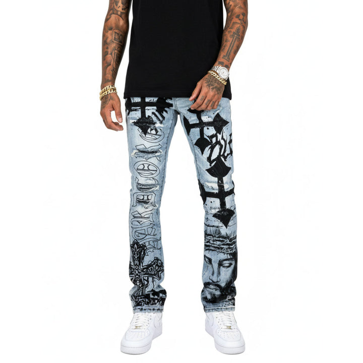 Premium Artwork Denim (Light Blue)